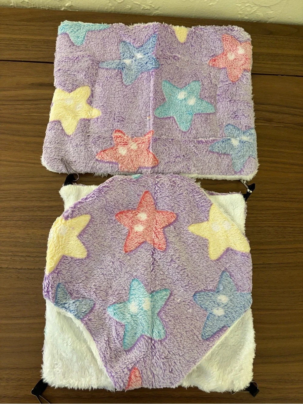 Purple Star Plush Small Animal Hammock & Hanging Hideout Set